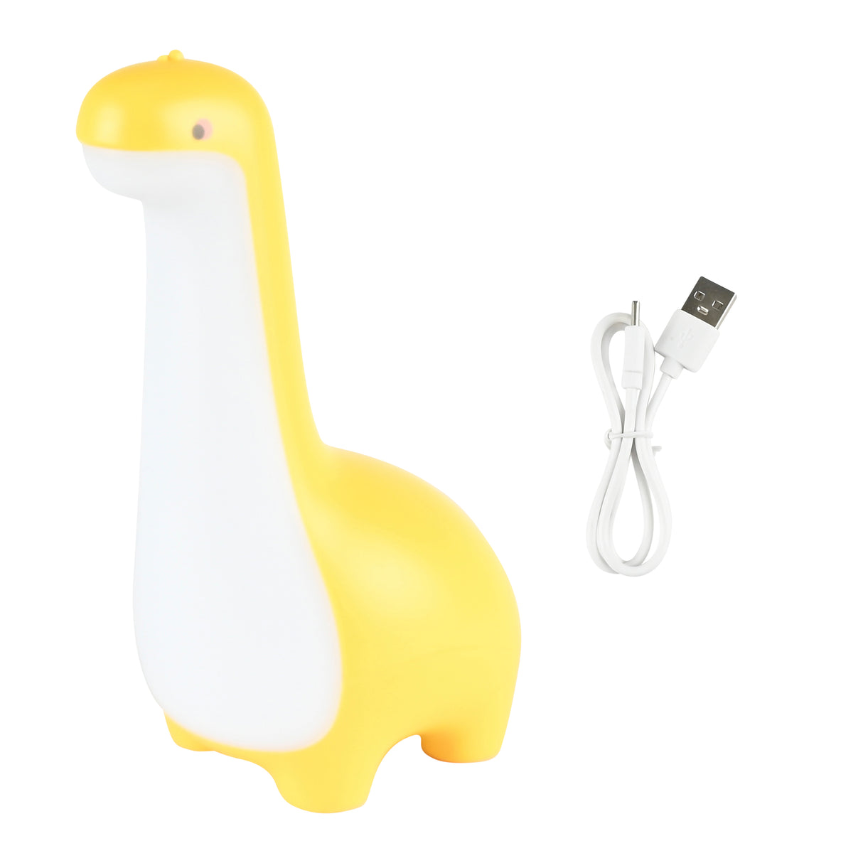 Lampe de nuit dinosaure dimmable rechargeable jaune