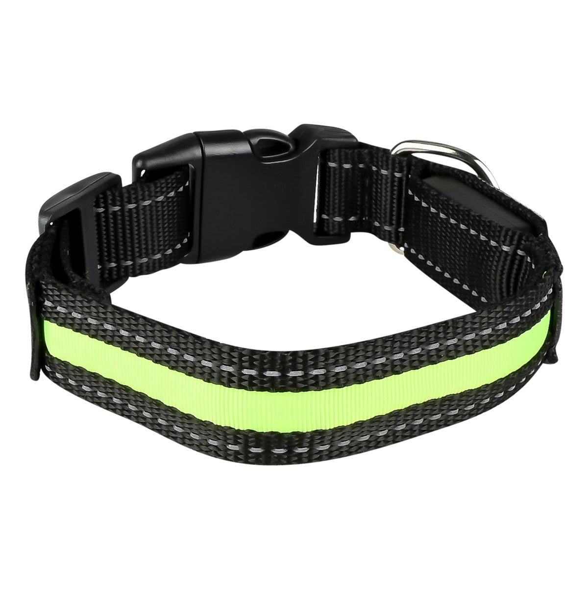 Hundehalsband mit Licht und Reflexion 40 cm