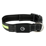 Hundehalsband mit Licht und Reflexion 40 cm