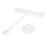 Wisser met zuignap 22 cm wit