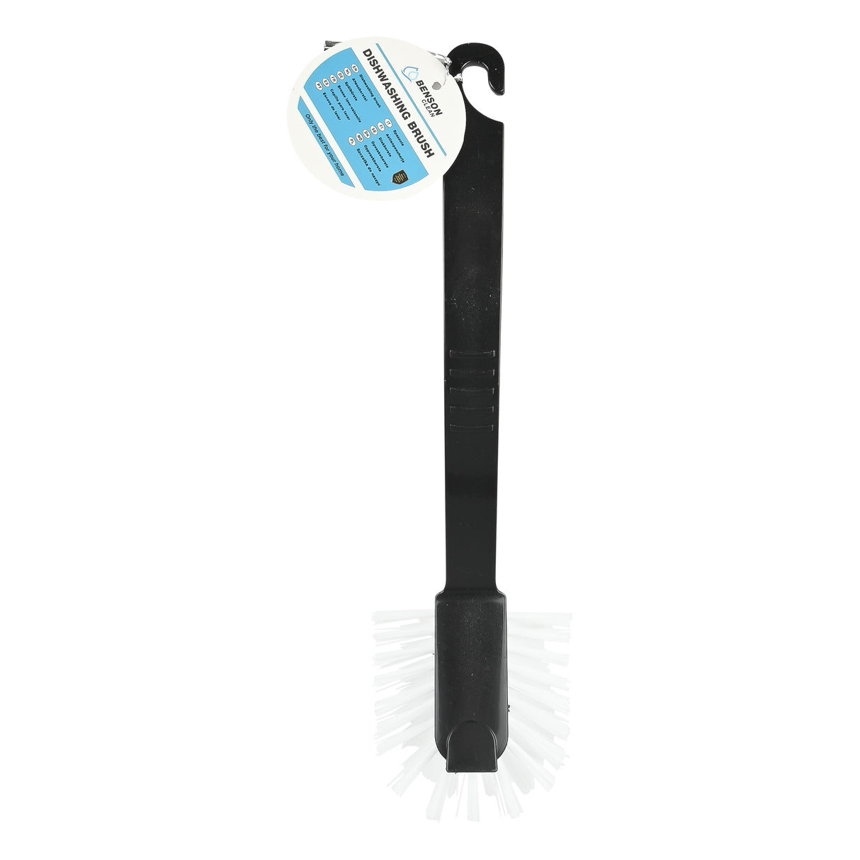 Dishwashing brush plastic oval black