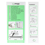 Toilettenpapierhalter silber selbstklebend