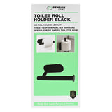Toilettenpapierhalter schwarz selbstklebend