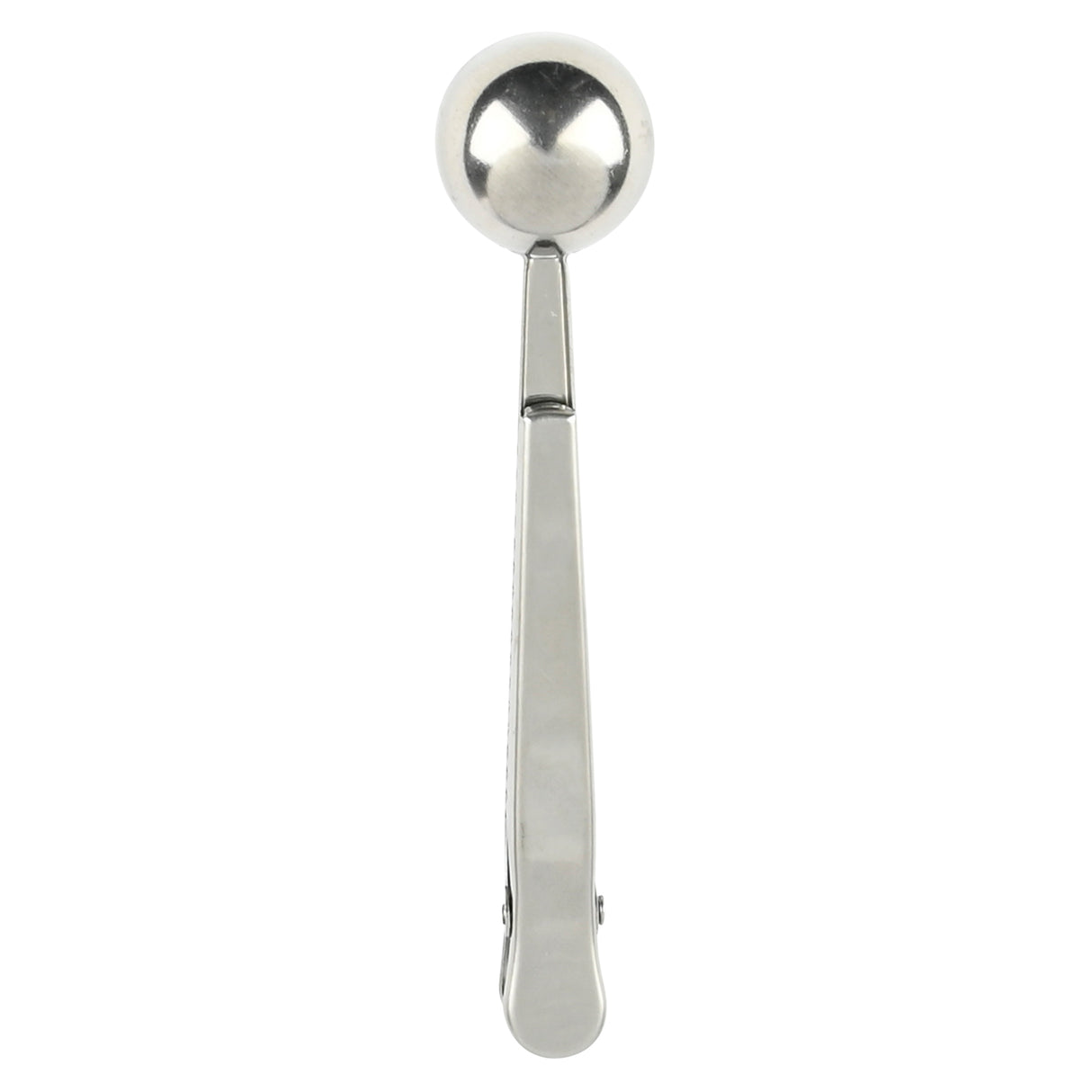 Measuring spoon with clip for coffee/tea