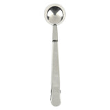 Measuring spoon with clip for coffee/tea