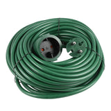 Verlengsnoer 2X1.5 niet geaard 20 mtr groen