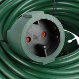 Verlengsnoer 2X1.5 niet geaard 20 mtr groen