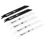 Reciprocating saw blades 6 pieces for wood and metal