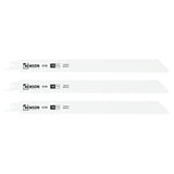 Reciprozaagbladen 3 dlg metaal (9''-14TPI)