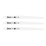 Säbelsägeblätter 3 Stück Holz/Metall (9"-6TPI)