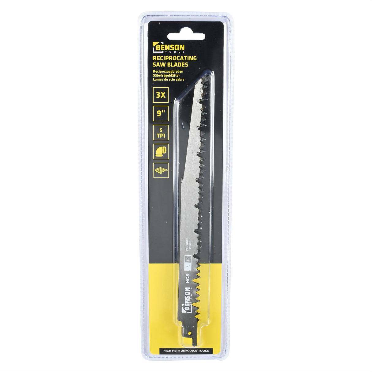 Säbelsägeblätter 3 Stück Holz (9"-5TPI)