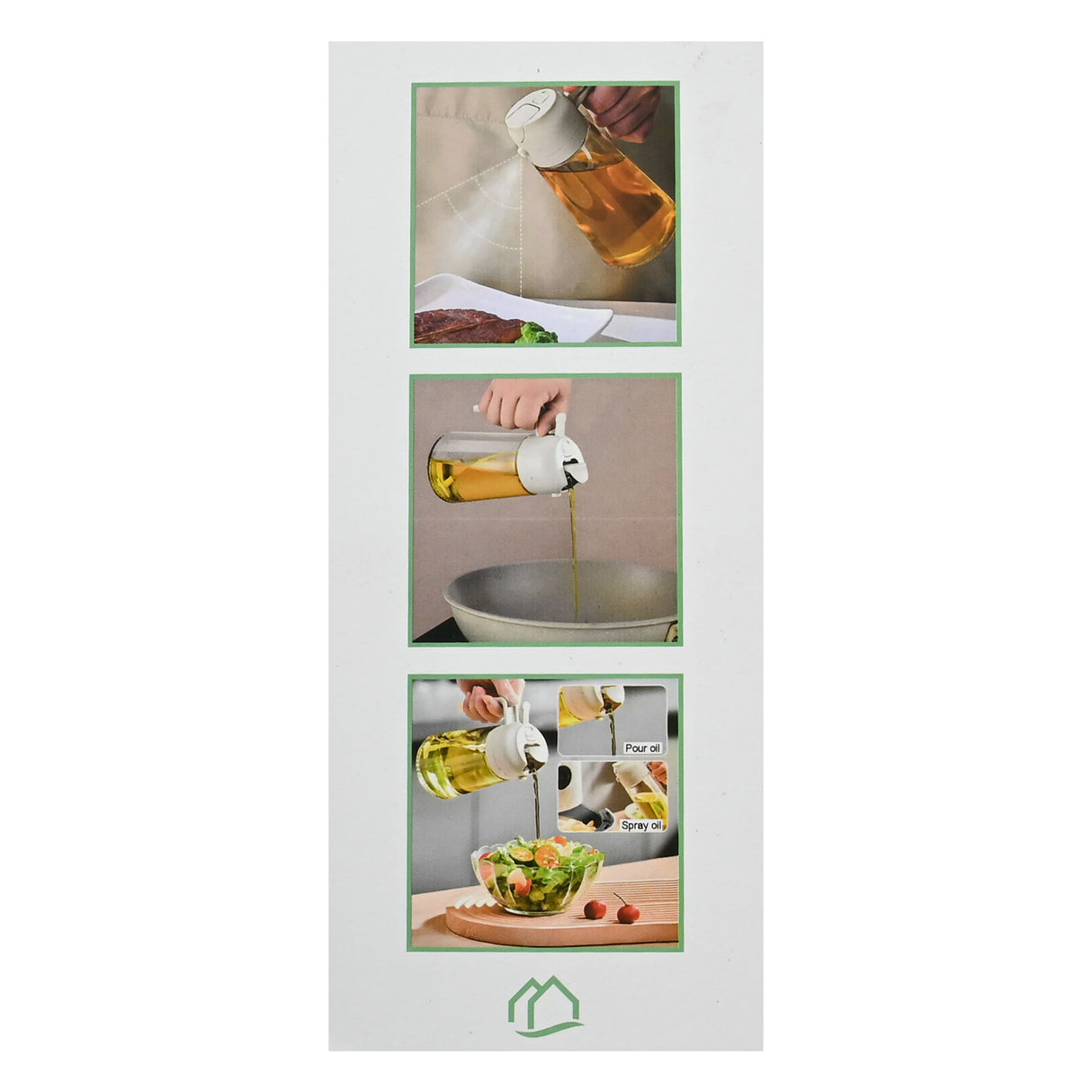 Olieschenker 2 in 1 wit