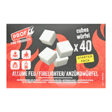 Allume-feu blancs 40 pcs