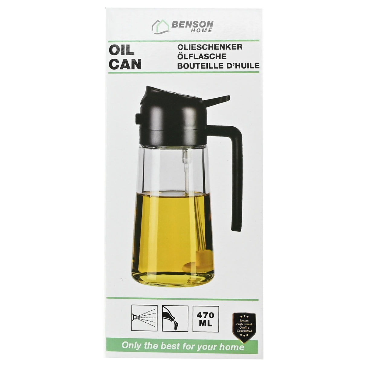 Olieschenker 2 in 1 zwart