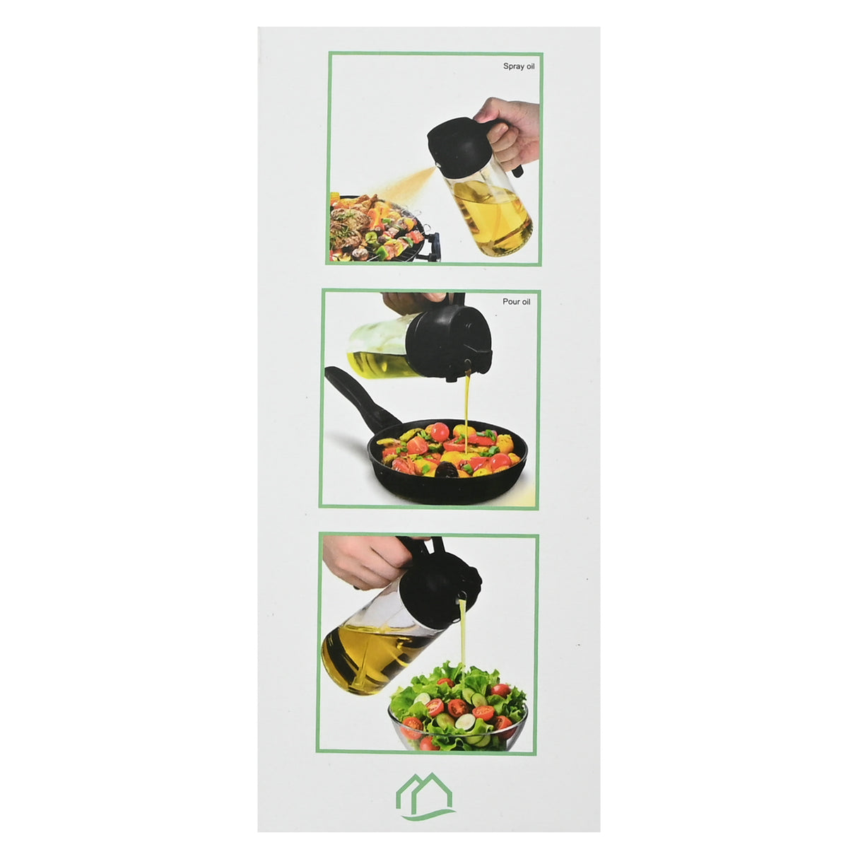 Olieschenker 2 in 1 zwart