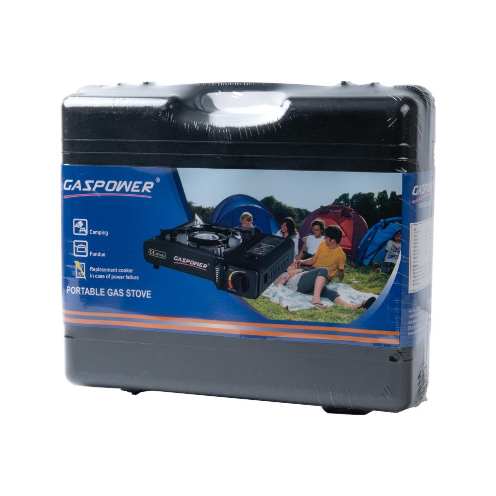 Gaspower Camping kooktoestel draagkoffer zwart