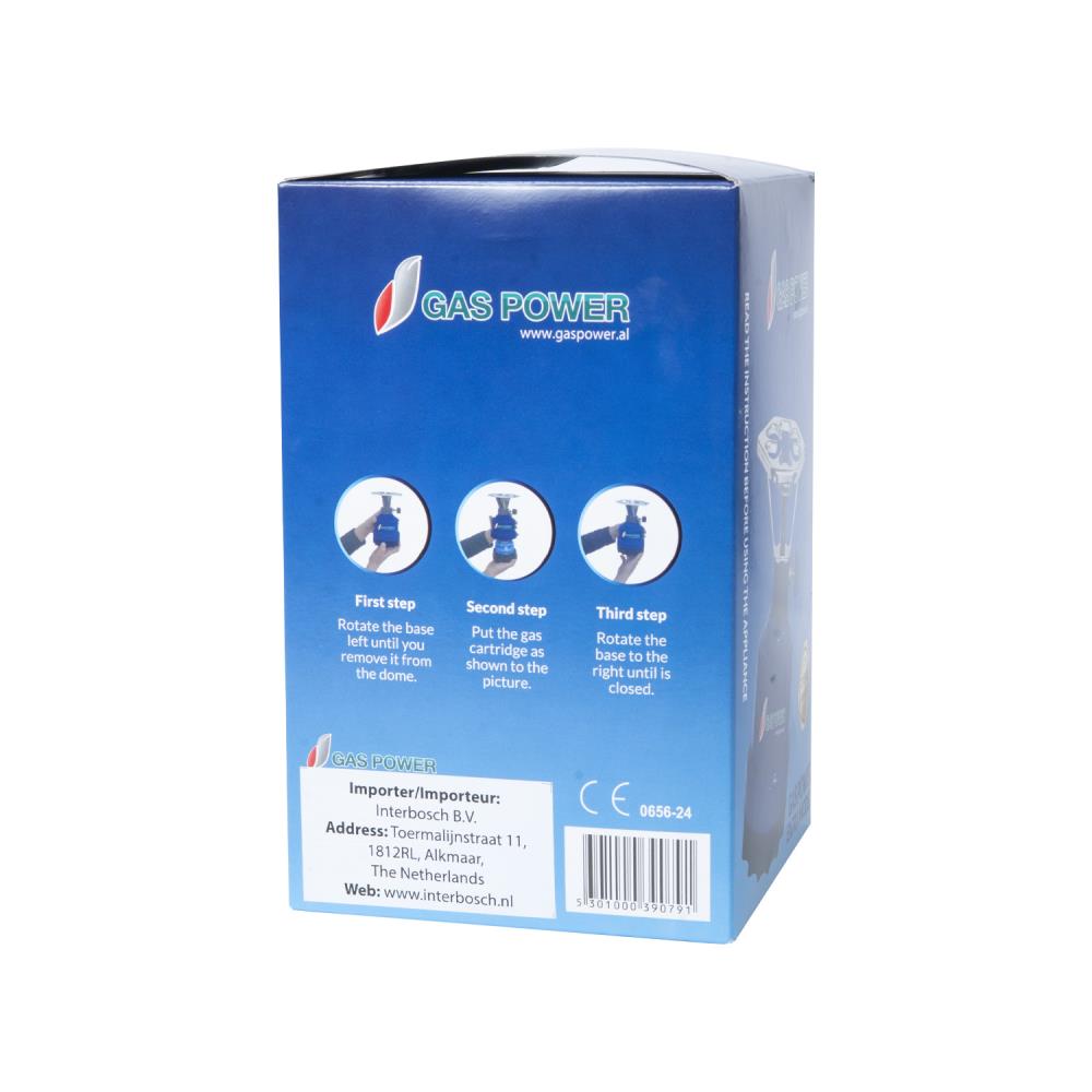 Gaspower Camping kookstel blauw