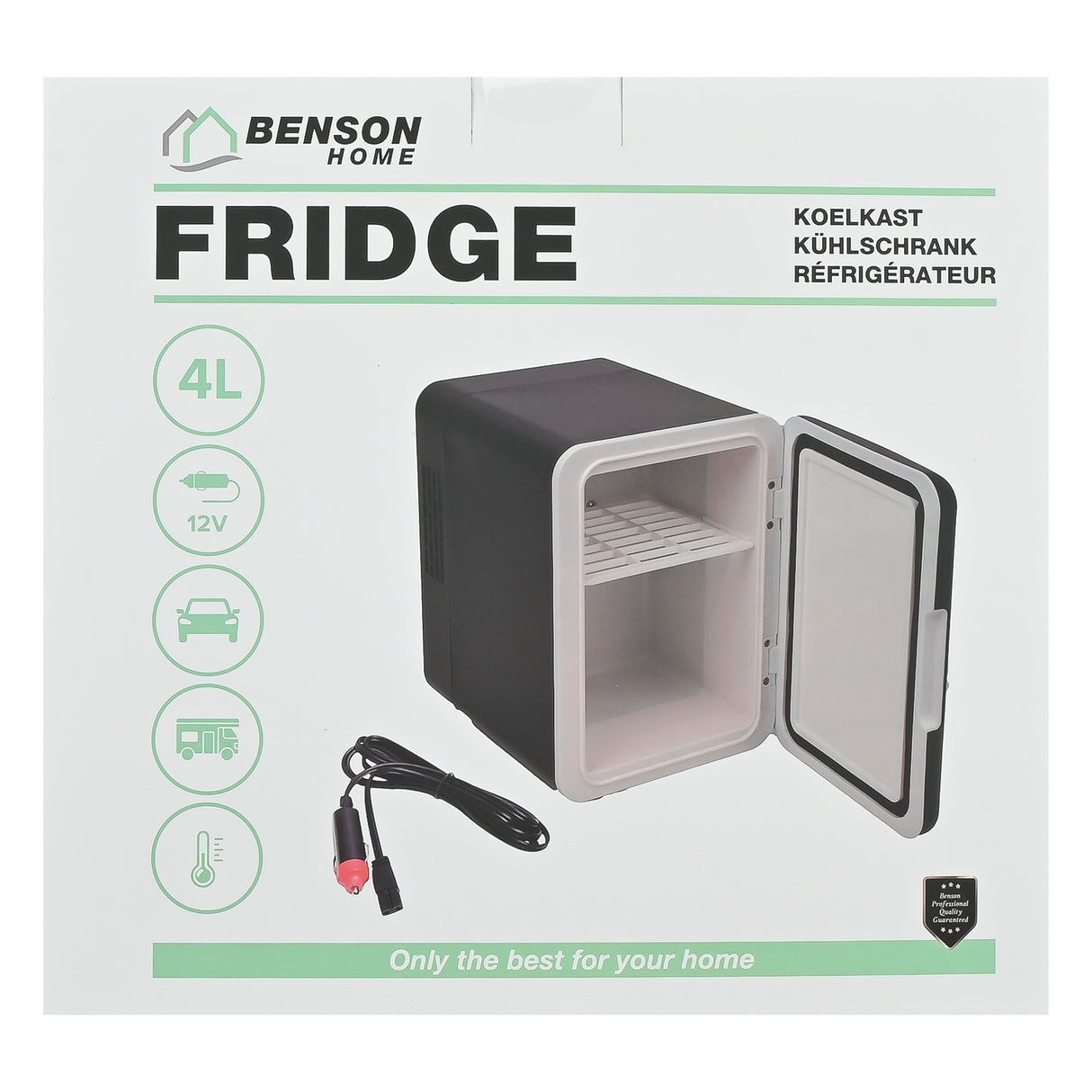 Kühlschrank 4 ltr schwarz