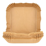 Airfryer containers with baking paper square 24 cm 100 pcs