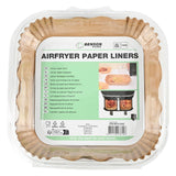 Airfryer containers with baking paper square 24 cm 100 pcs