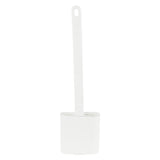 Wc borstel siliconen + houder wit