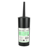 Toilet brush + holder black round high