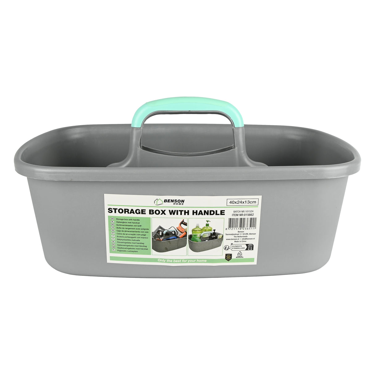 Opbergbox met handvat 40x24x13 cm