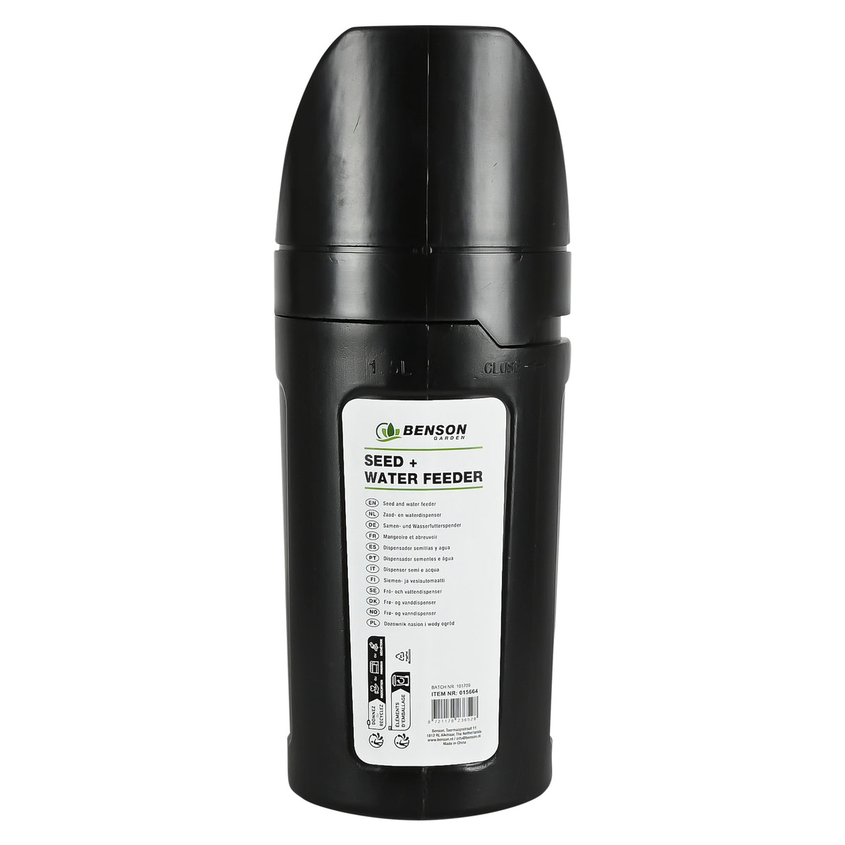 Zaad- en waterdispenser tuin