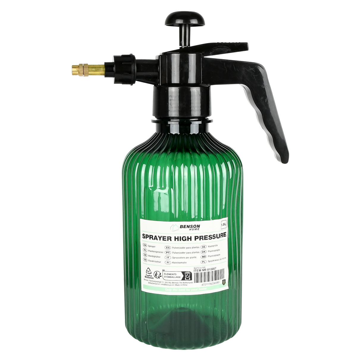 Plantensproeier 1.5 liter hogedruk groen design