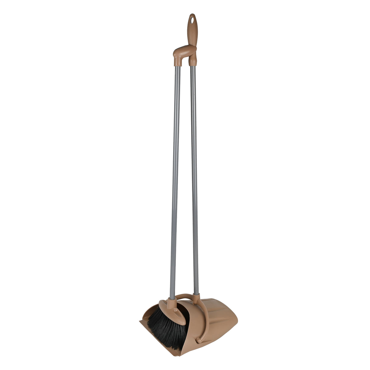 Pelle et brosse sur manche marron professionnel
