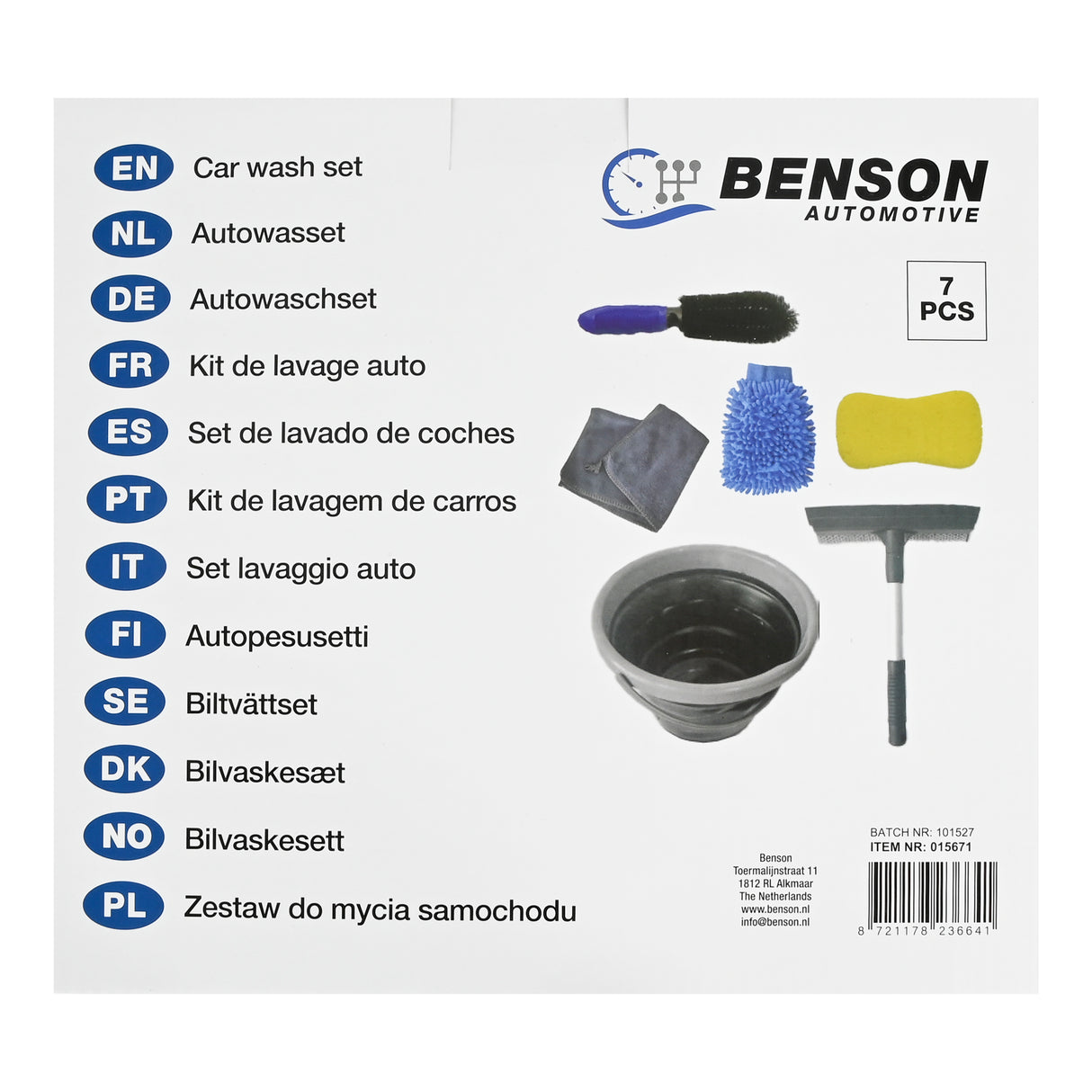 Ensemble de lavage de voiture 7 pièces