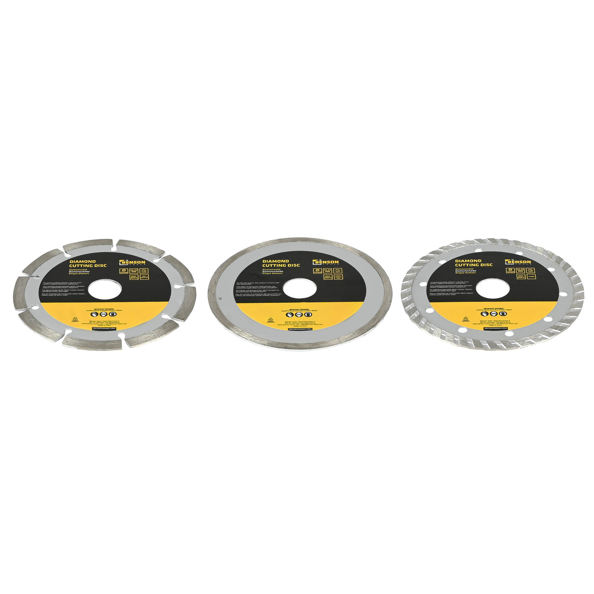 Diamantschijf set 3-dlg (125MM)