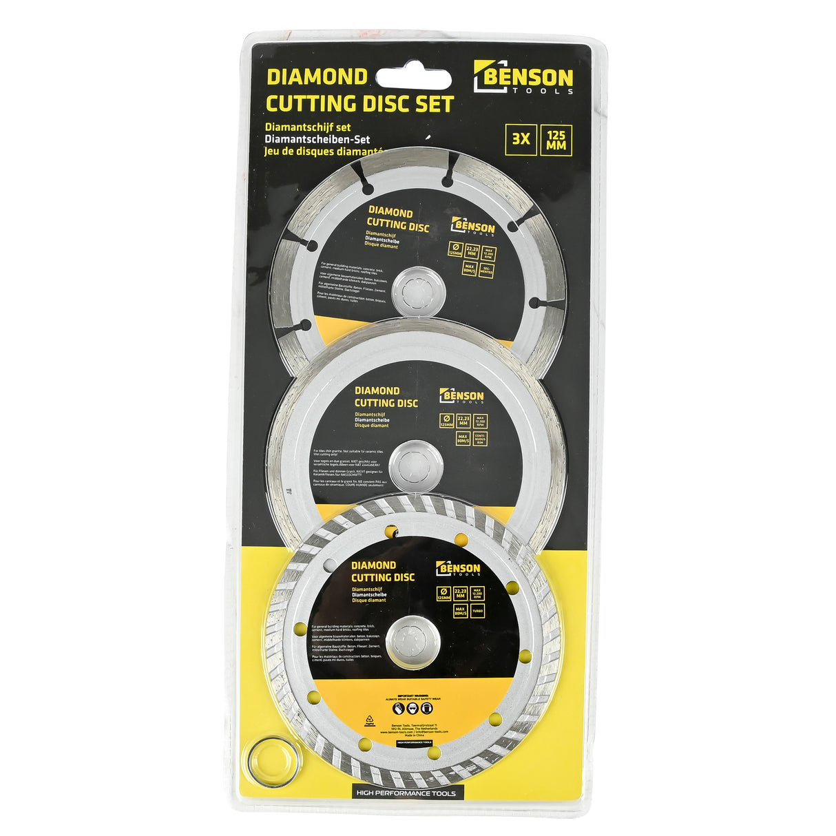 Diamantschijf set 3-dlg (125MM)