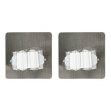 Système de suspension pour balai autocollant argent 2 pcs