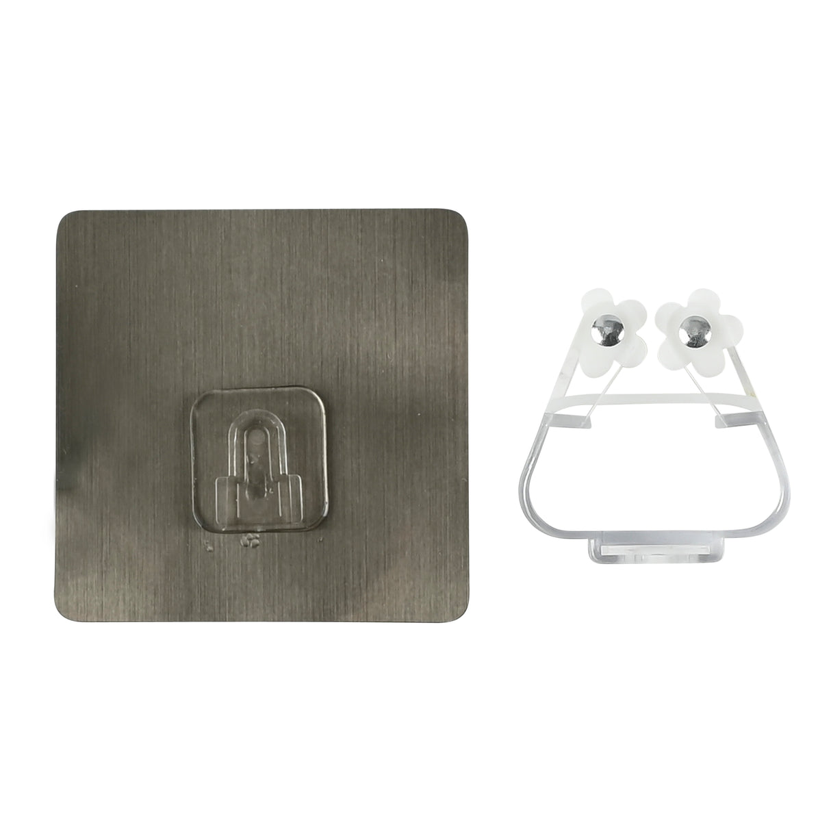 Système de suspension pour balai autocollant argent 2 pcs