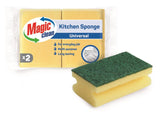 Magic Clean Scouring sponge with grip 2 pcs