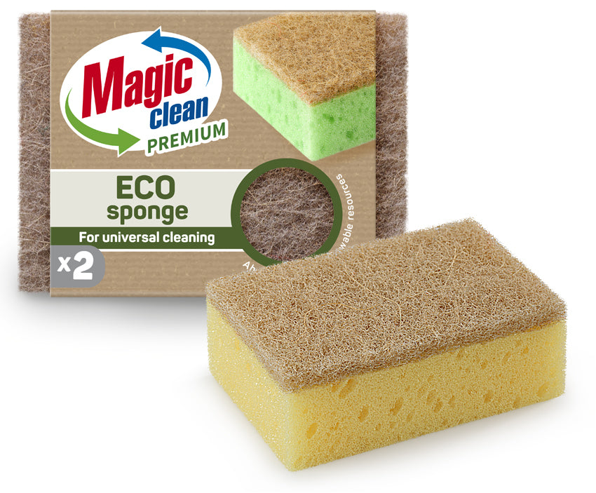 Magic Clean Premium Schuurspons Eco 2 dlg