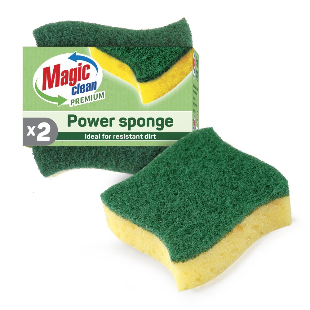 Magic Clean Premium Power schuurspons 2 dlg