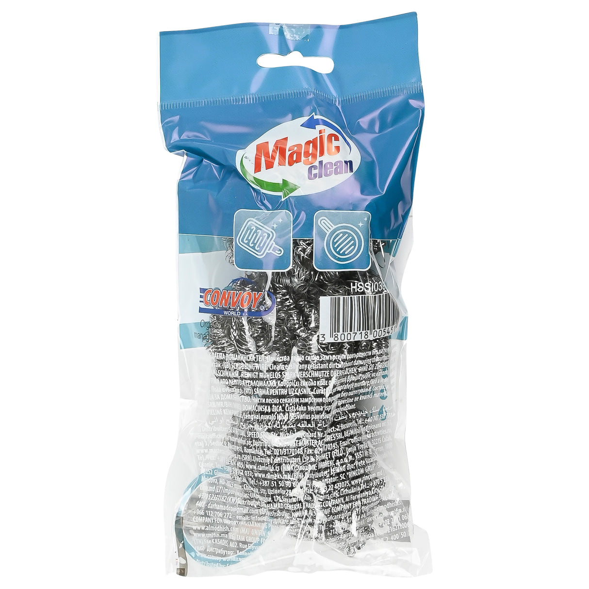 Magic Clean Staalspons roestvrij staal 3 dlg