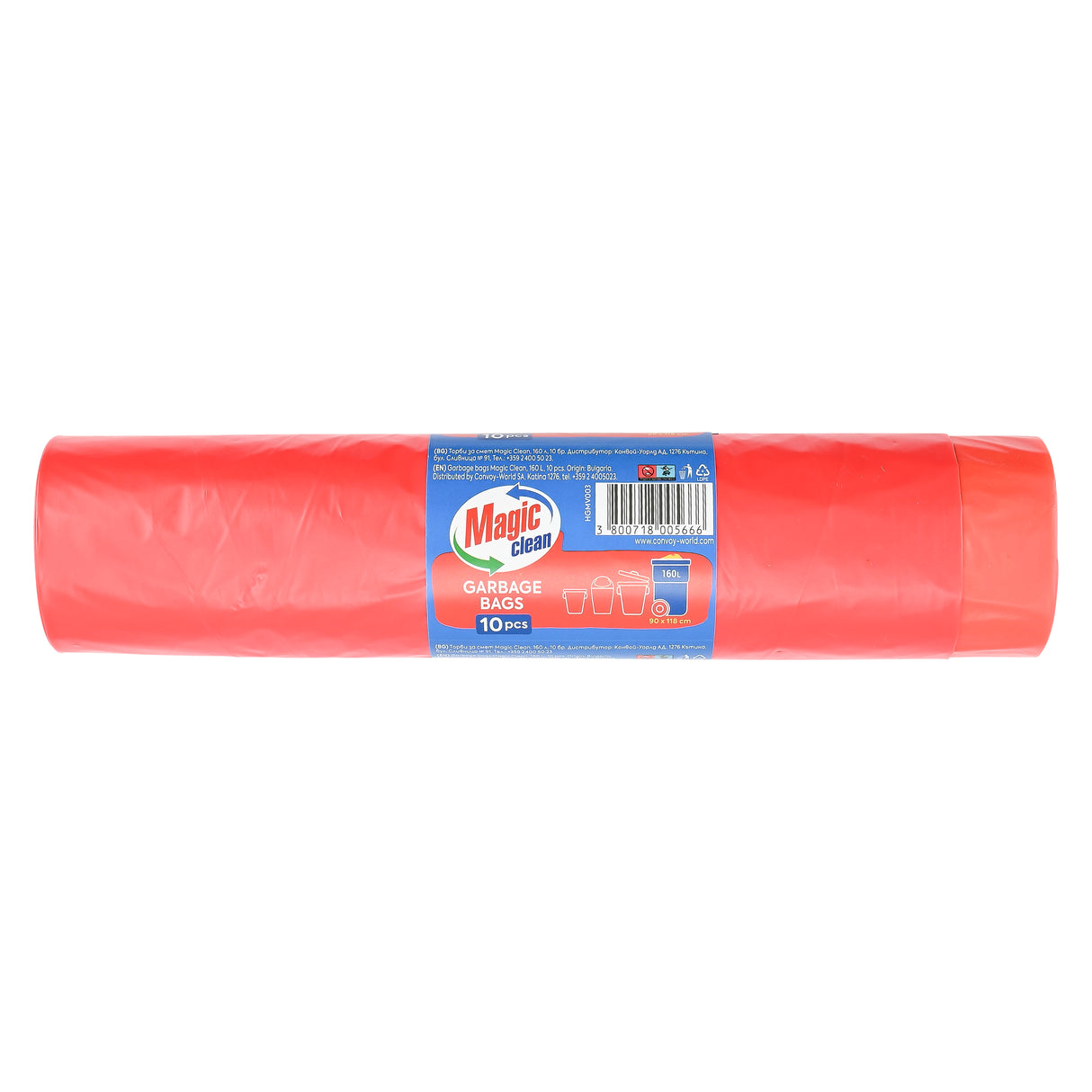 Magic Clean Vuilniszakken met Trekband 160 L 10 dlg