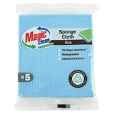 Chiffon éponge Magic Clean Premium Eco 18 x 20 cm 5 pcs