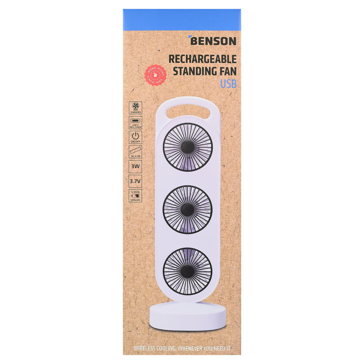 Standventilator USB wiederaufladbar