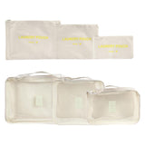 Reisorganizer set 6 dlg beige