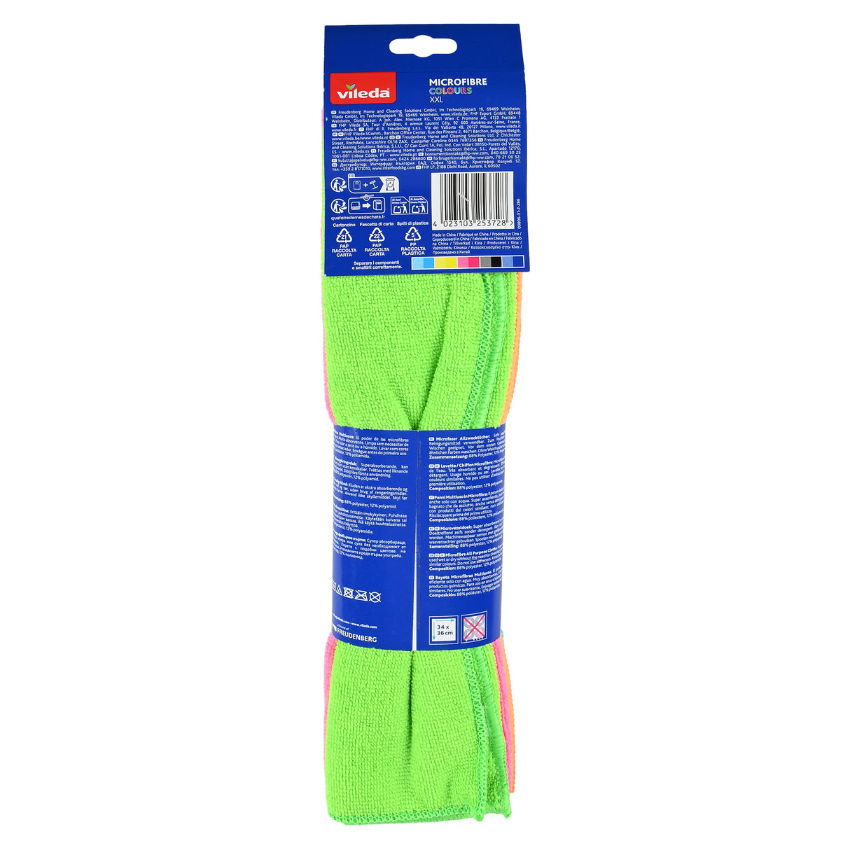 Vileda microfibre cloth XXL 34 x 36 cm 4 pcs