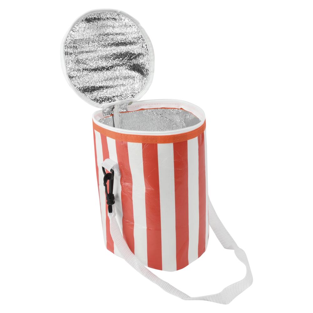 Koeltas rond met schouderband rood