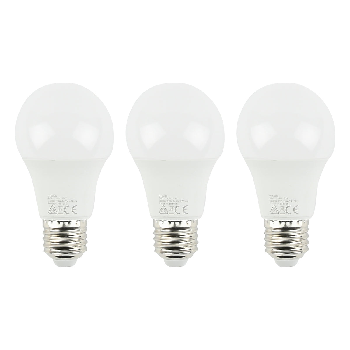 LED lamp classic E27 3.4W 3 dlg
