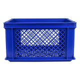 Fietskrat kunststof 40 x 30 x 22 cm steen blauw