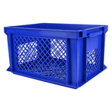 Fietskrat kunststof 40 x 30 x 22 cm steen blauw