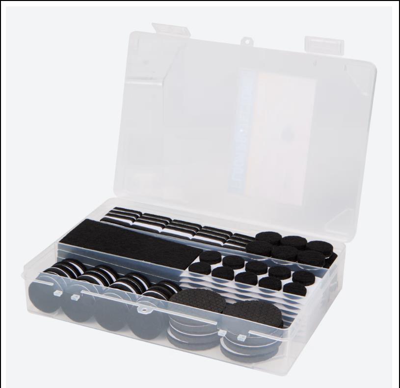 Antikrasvilt set 177 dlg zwart