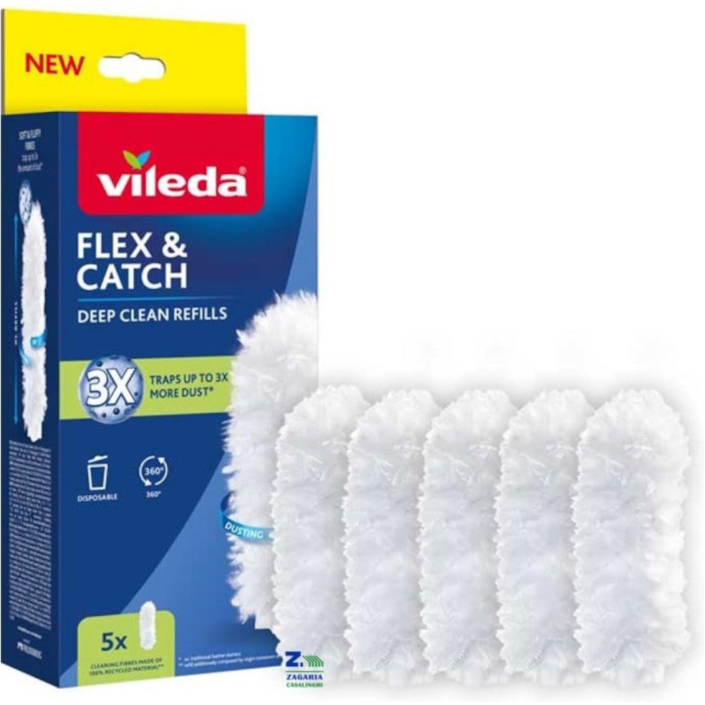 Vileda Flex & Catch Stofdoek navullingen 5 dlg
